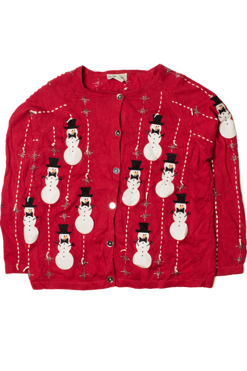 Snowmen Ugly Christmas Cardigan 61460