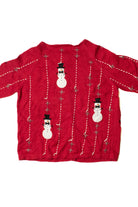 Snowmen Ugly Christmas Cardigan 61460