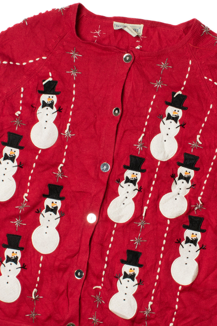 Snowmen Ugly Christmas Cardigan 61460