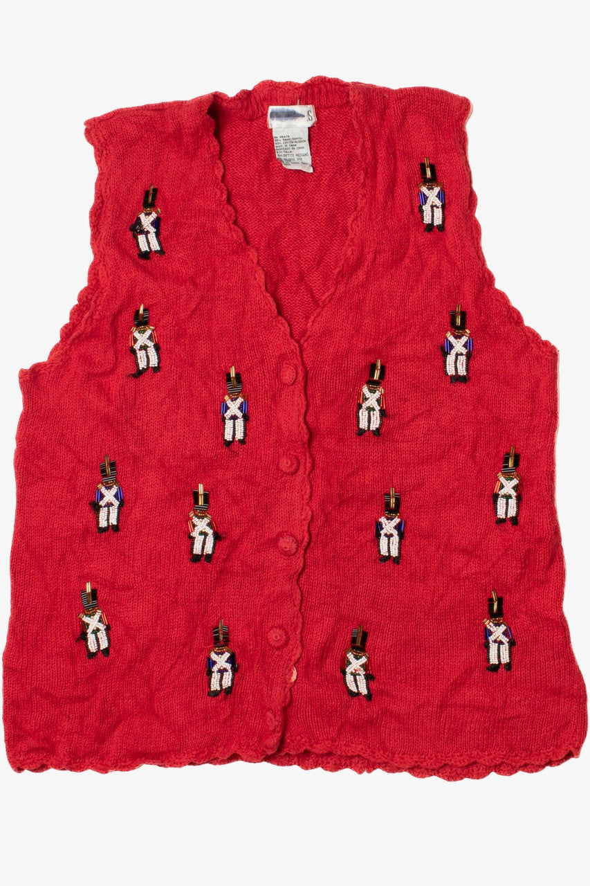 Beaded Nutcrackers Ugly Christmas Vest 61477