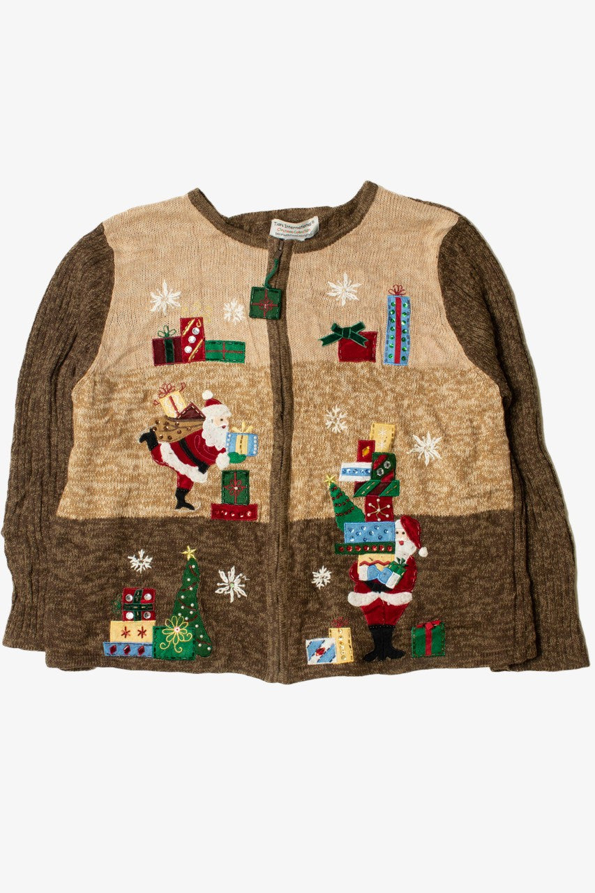 Ugly Christmas Zip-Up Cardigan 61479