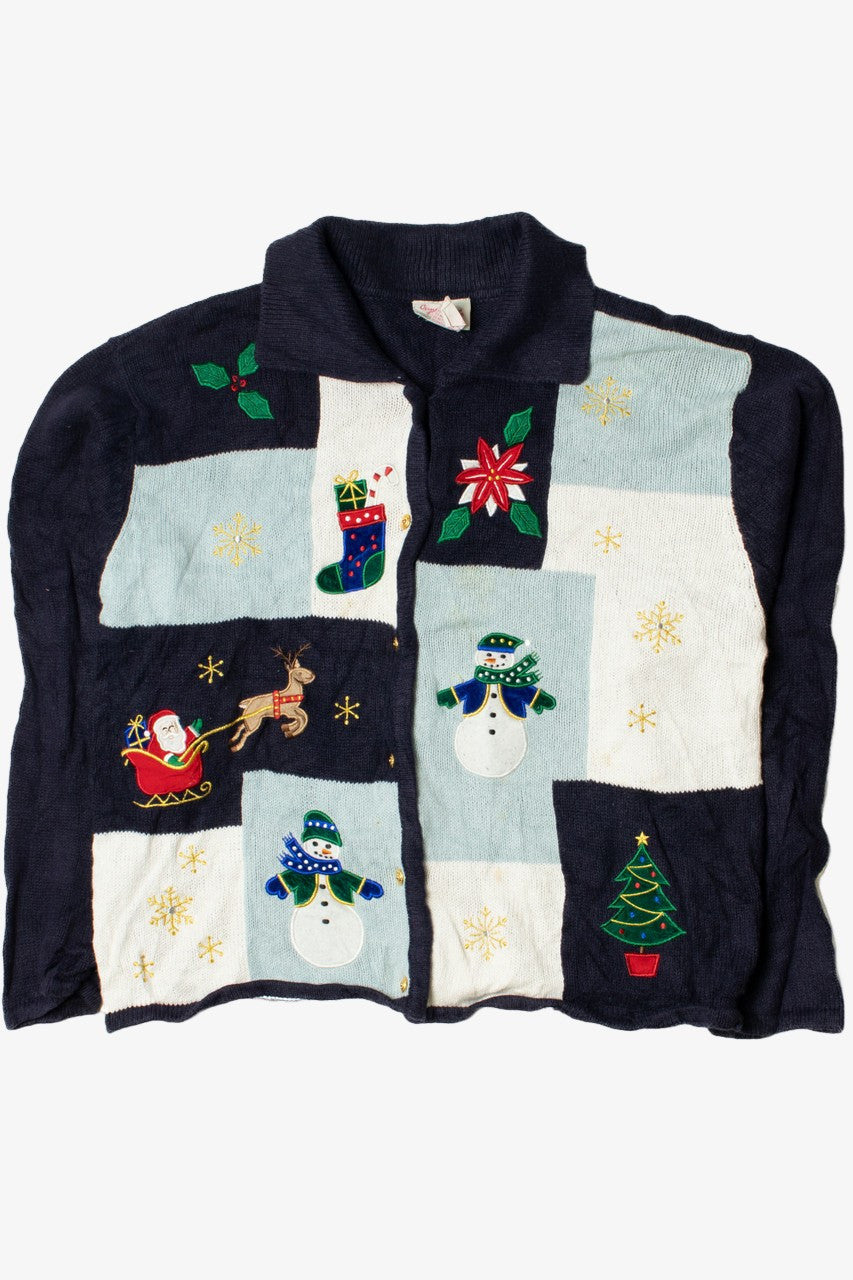 Ugly Christmas Zip-Up Cardigan 61480