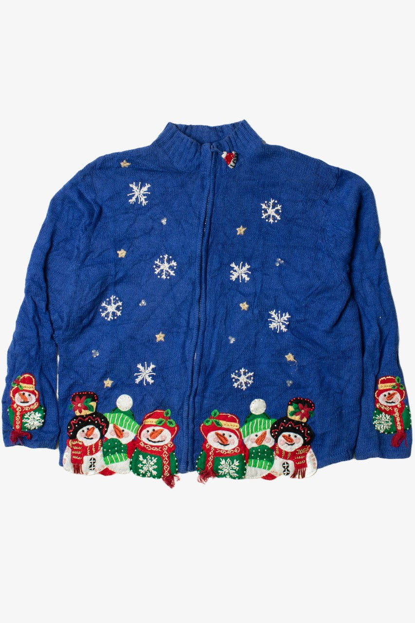 Happy Snowmen Ugly Christmas Cardigan 61483