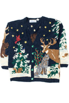 Christmas Tree Animal Landscape Ugly Christmas Cardigan 61490