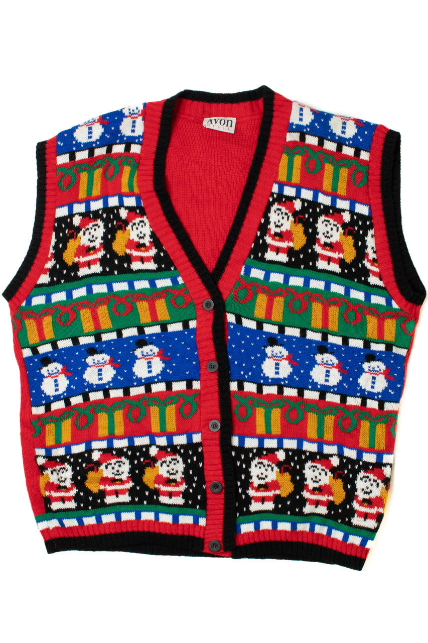 Vintage Avon Ugly Christmas Vest 61498