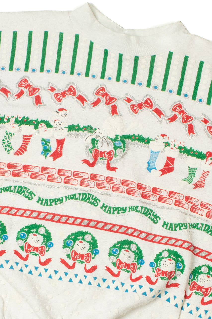"Happy Holidays" Ugly Christmas Sweatshirt 61503