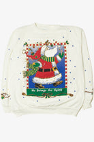 Vintage "He Brings The Spirit" Santa Ugly Christmas Sweater 61511