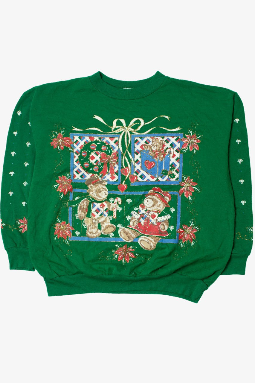 Vintage Festive Bears Ugly Christmas Sweatshirt 61513