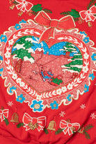 Vintage Heart & Bows Ugly Christmas Sweatshirt 61514
