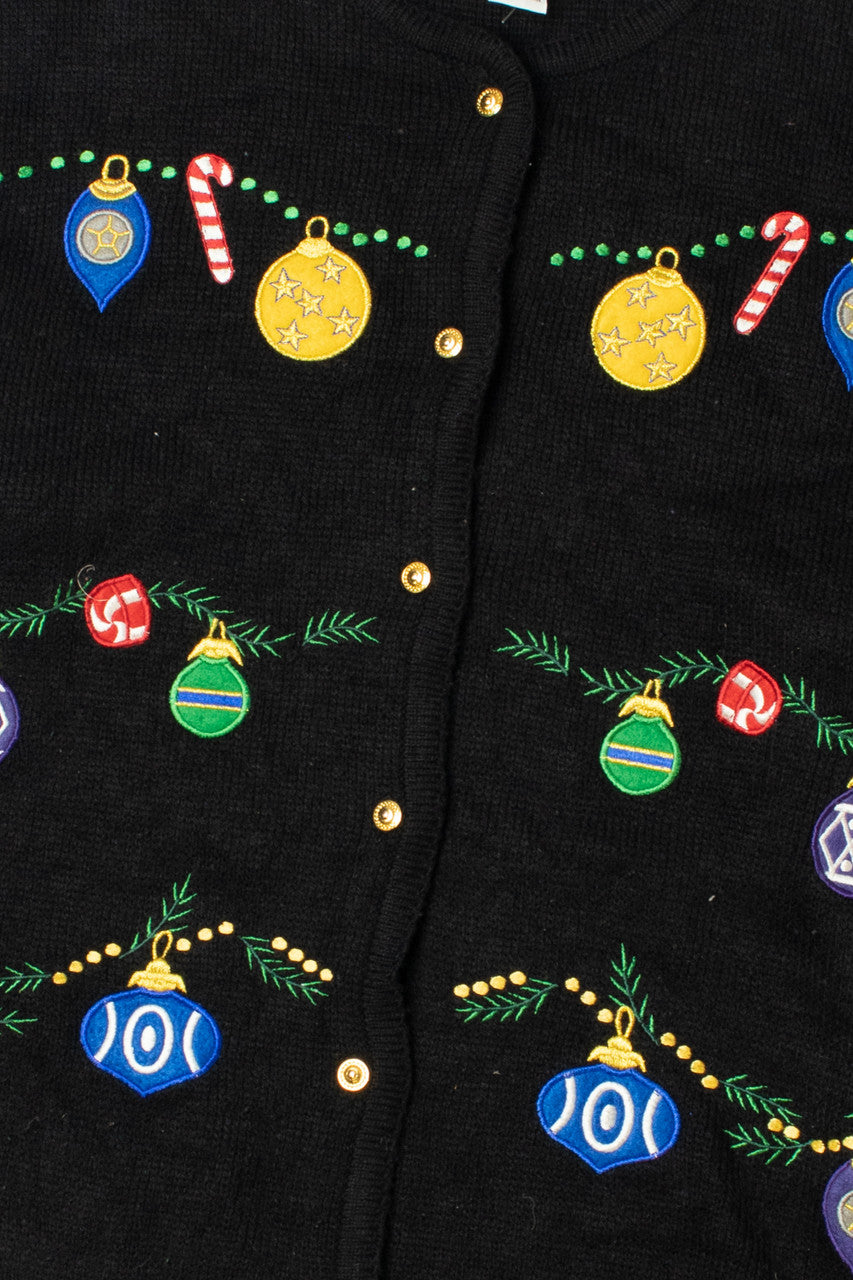 Ornament Garlands Ugly Christmas Cardigan 61521