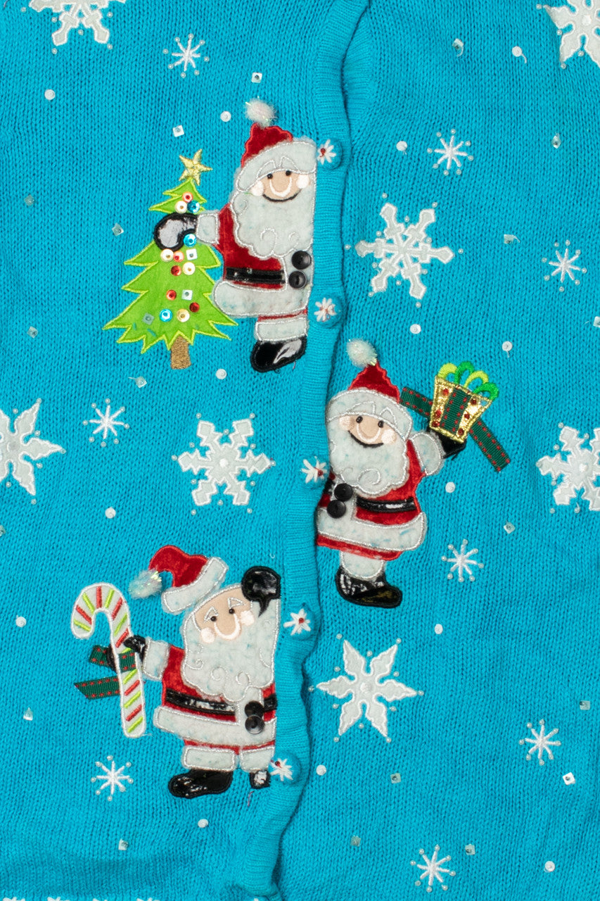 Climbing Santa Ugly Christmas Cardigan 61524