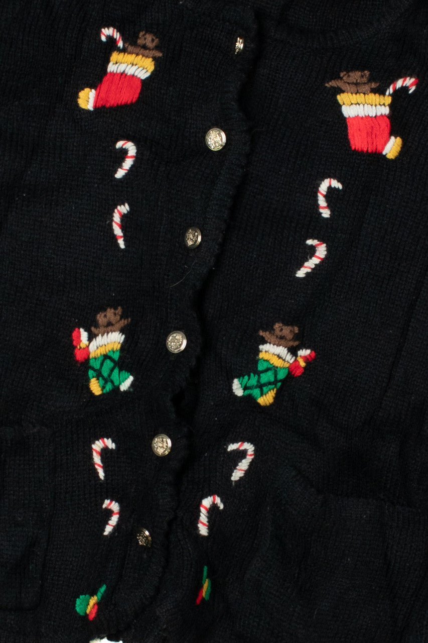 Little Bears In Stockings Ugly Christmas Cardigan 61525
