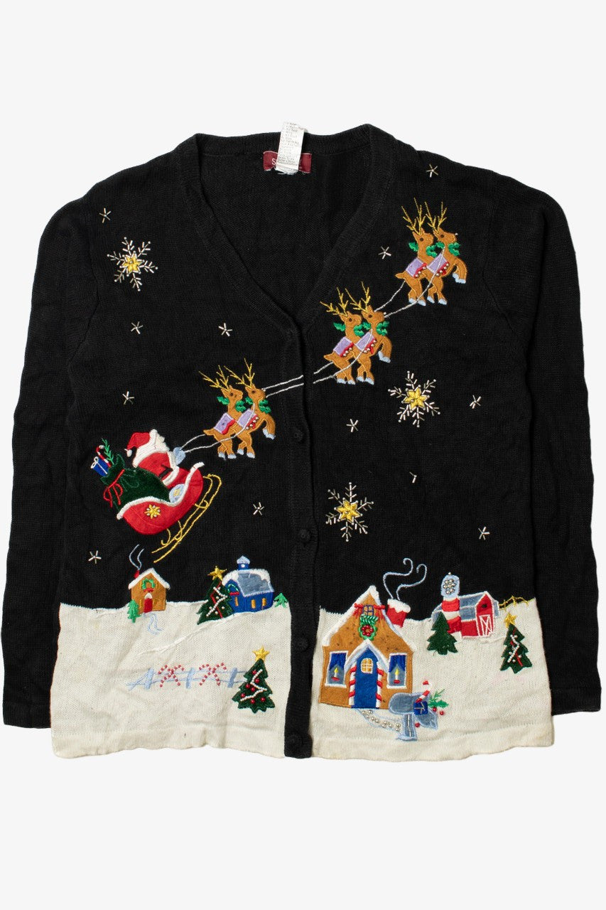 Christmas Night Sky Ugly Christmas Cardigan 61533