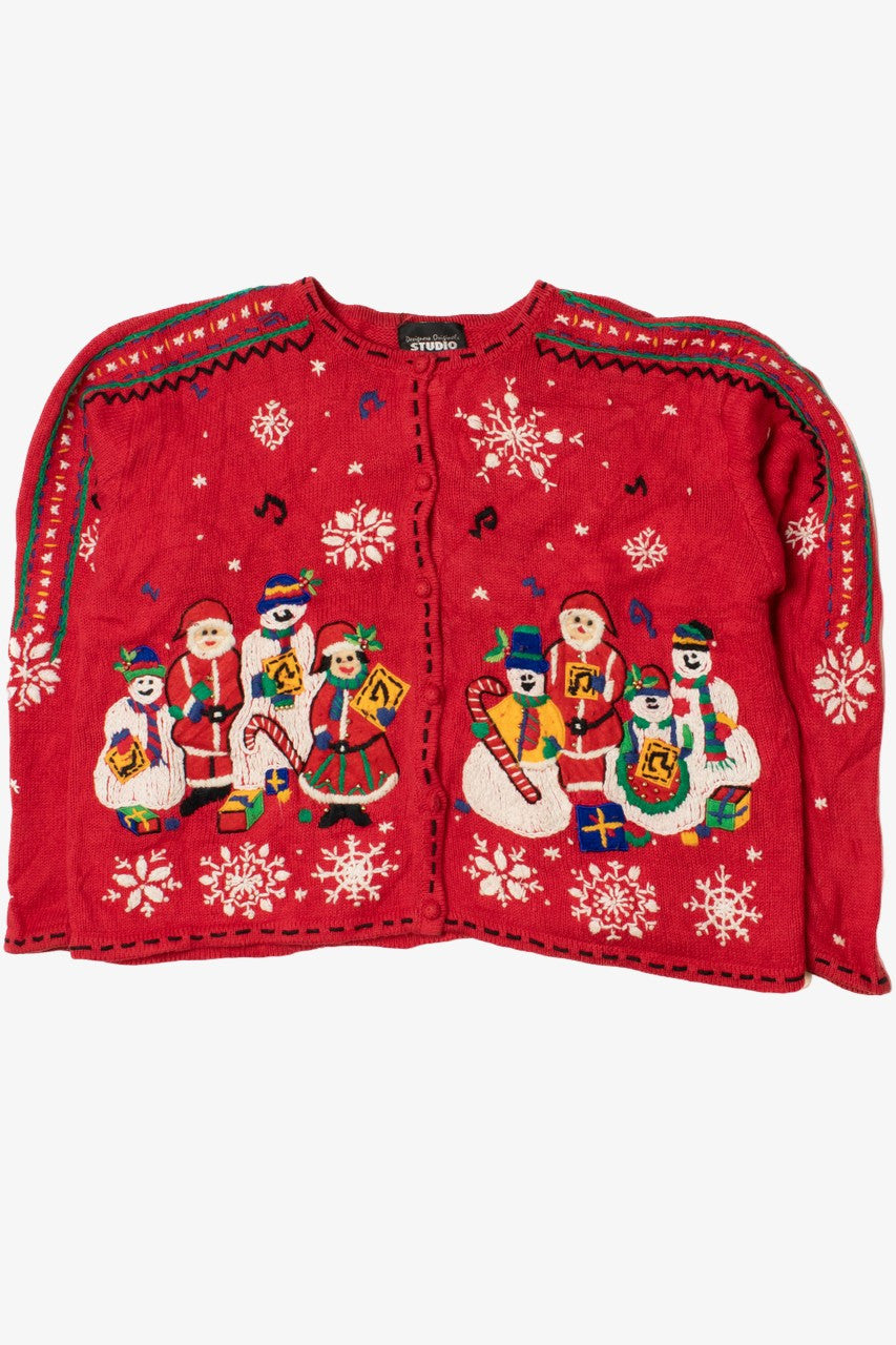 Holiday Caroling Ugly Christmas Cardigan 61536