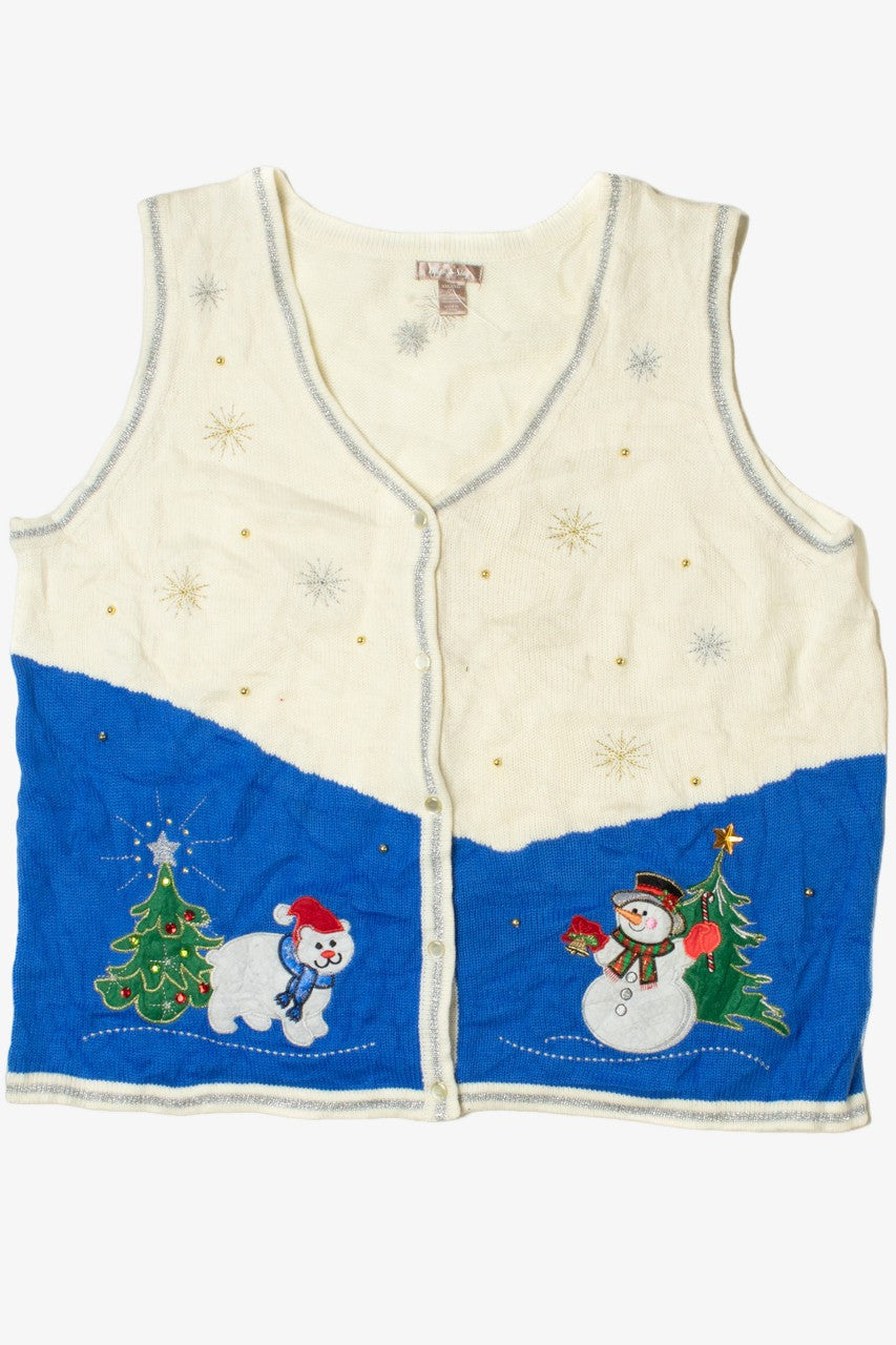 Snowmen Ugly Christmas Vest 61540