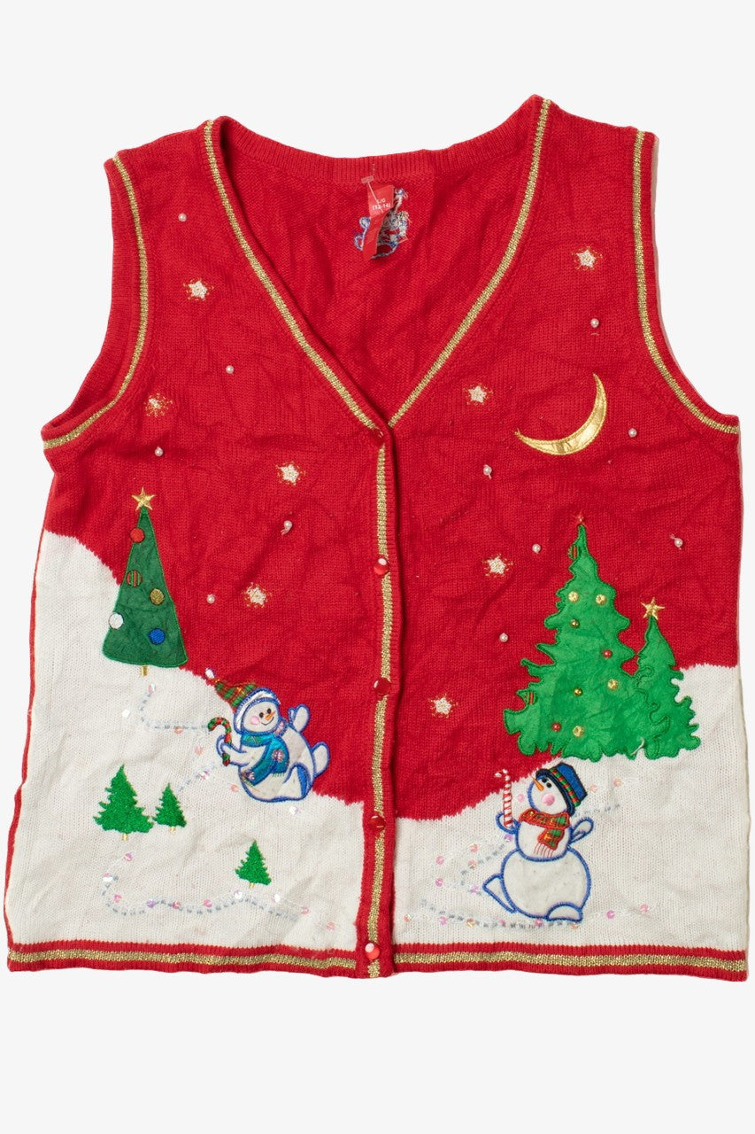 Snowmen Ugly Christmas Vest 61544