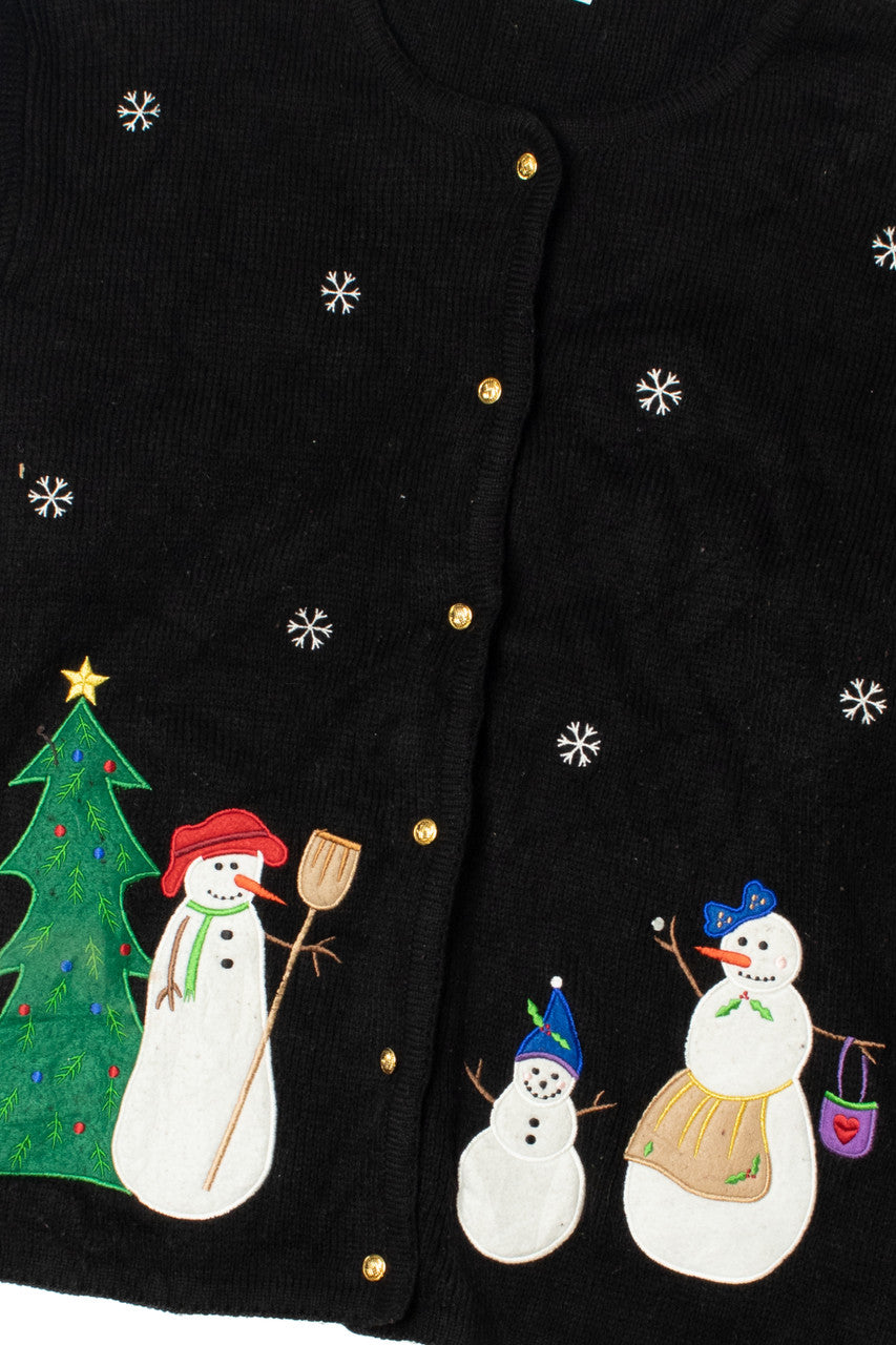 Snowmen Ugly Christmas Cardigan 61563