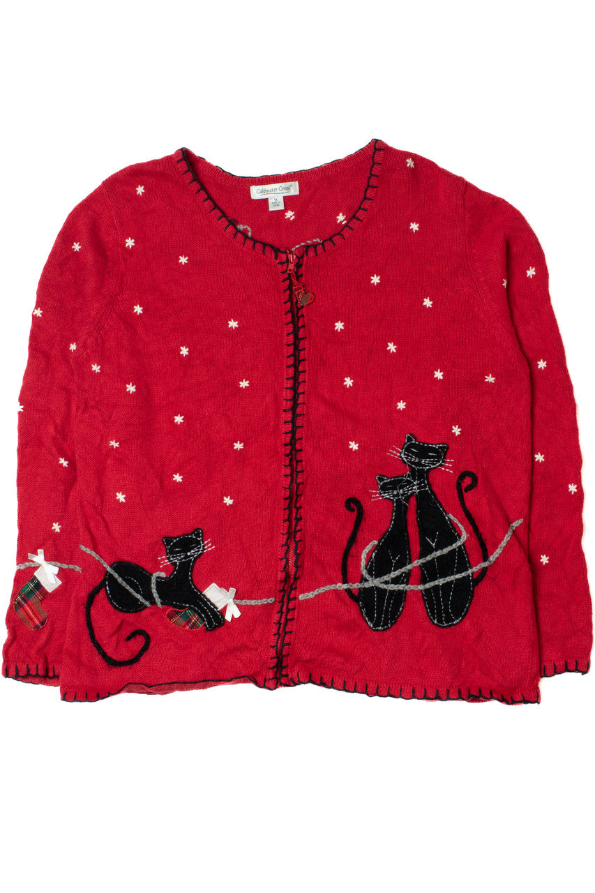 Cat Love Ugly Christmas Cardigan 61566