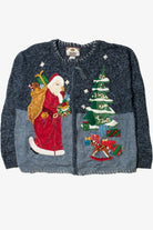 Santa Ugly Christmas Zip-Up Cardigan 61572