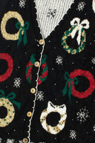 Shimmery Wreaths Ugly Christmas Vest 61583
