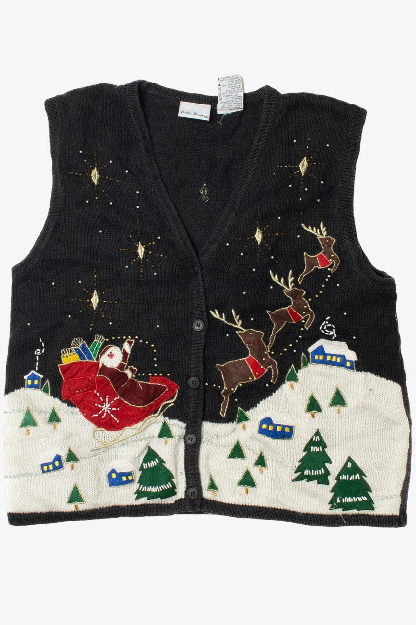 Santa's Sleigh Ugly Christmas Vest 61585