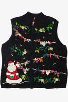 Santa Holiday Garlands Ugly Christmas Vest 61590