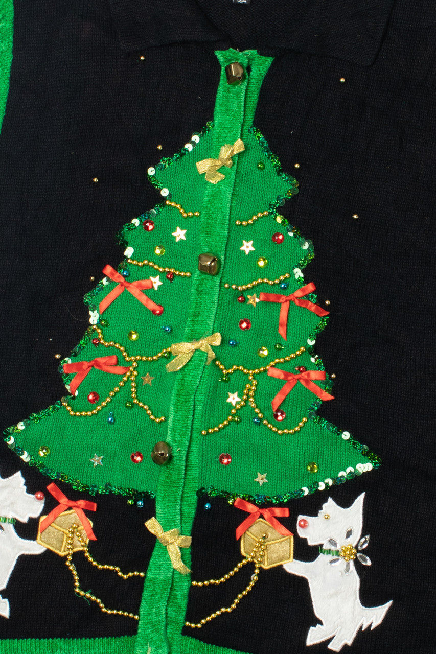 Dogs Under The Tree Ugly Christmas Vest 61594