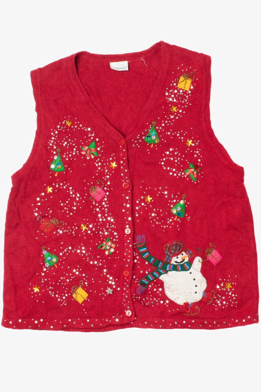 Snowy Sequins Ugly Christmas Vest 61595
