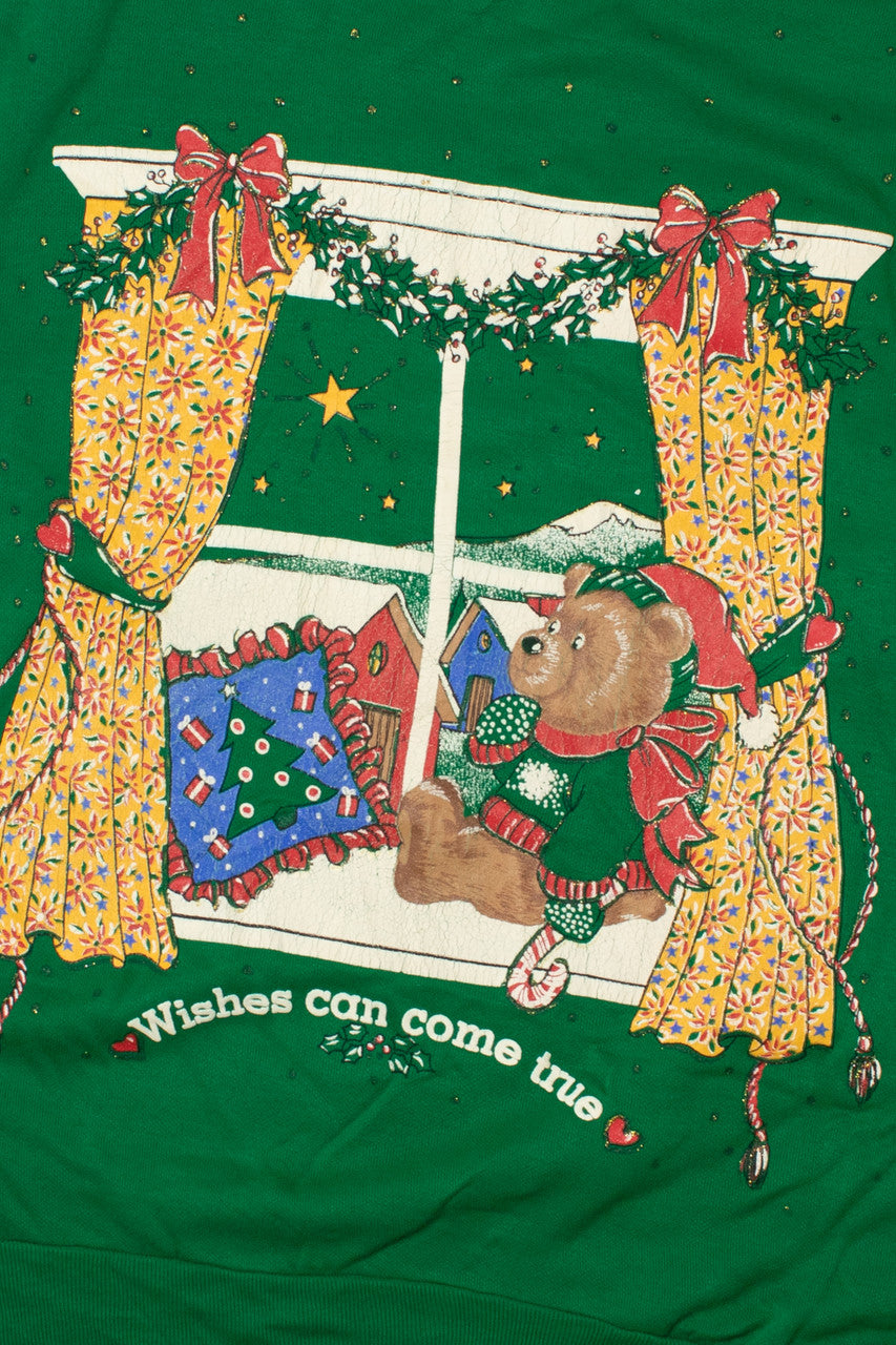 "Wishes Can Come True" Ugly Christmas Sweatshirt 61603