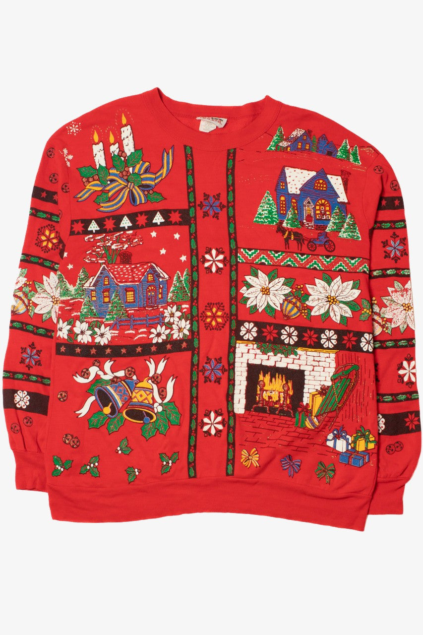 Holiday Collage Ugly Christmas Sweatshirt 61604