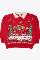 Festive Birdhouses Ugly Christmas Sweatshirt 61605