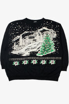 Snowy Town Ugly Christmas Sweatshirt 61607