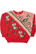 Faux Lace Christmas Stockings Ugly Christmas Sweatshirt 61612