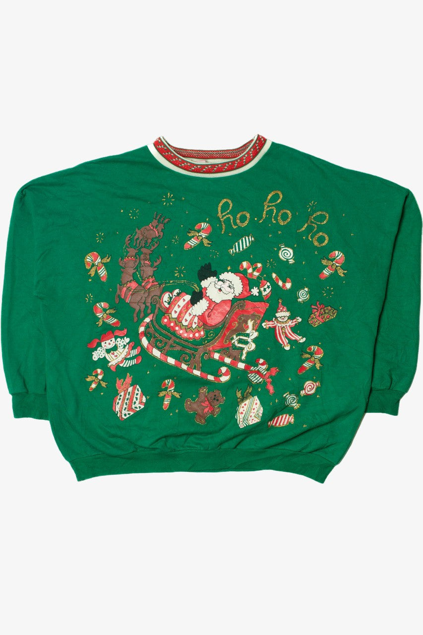 "Ho Ho Ho" Santa Ugly Christmas Sweatshirt 61617