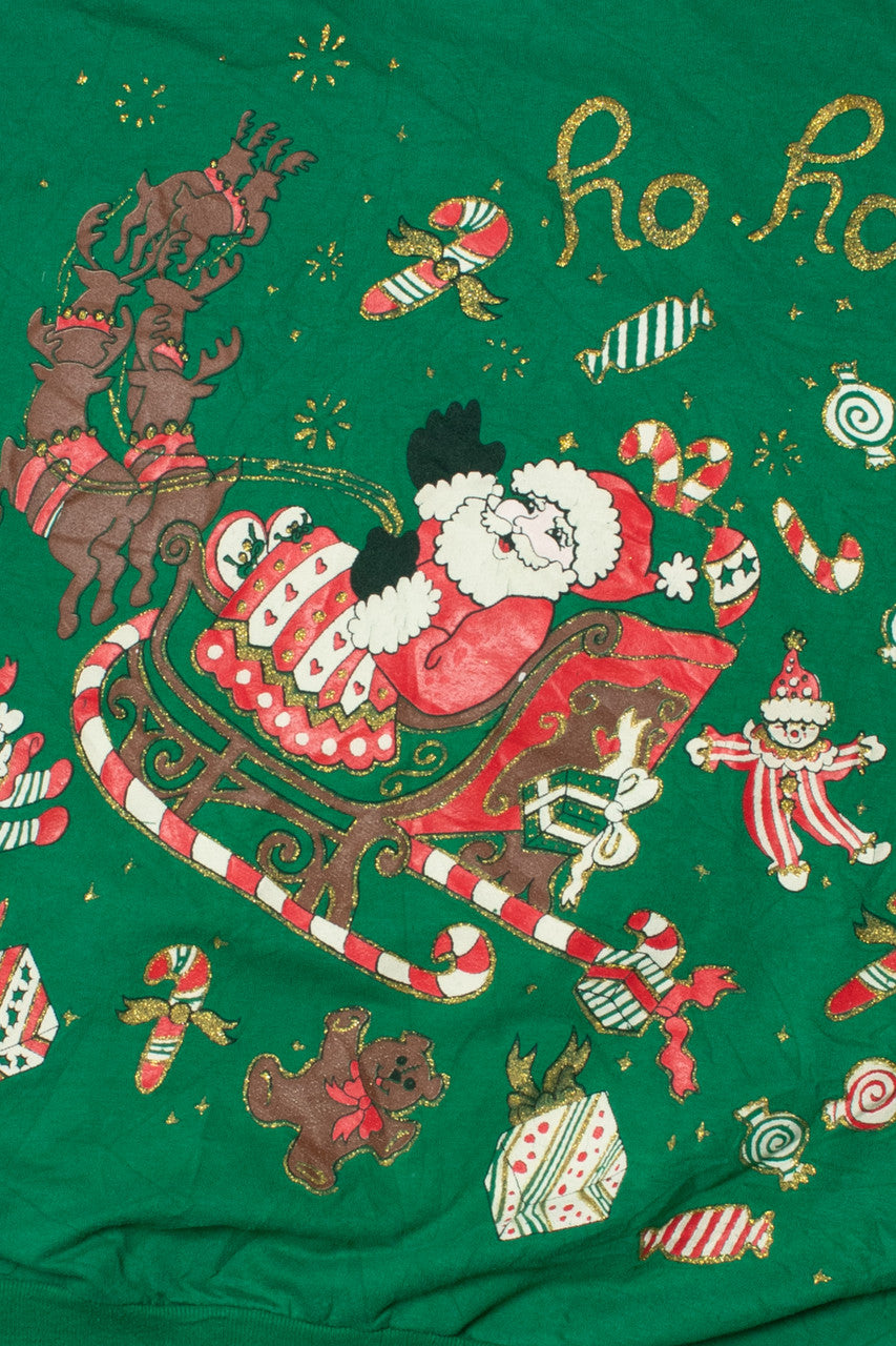 "Ho Ho Ho" Santa Ugly Christmas Sweatshirt 61617