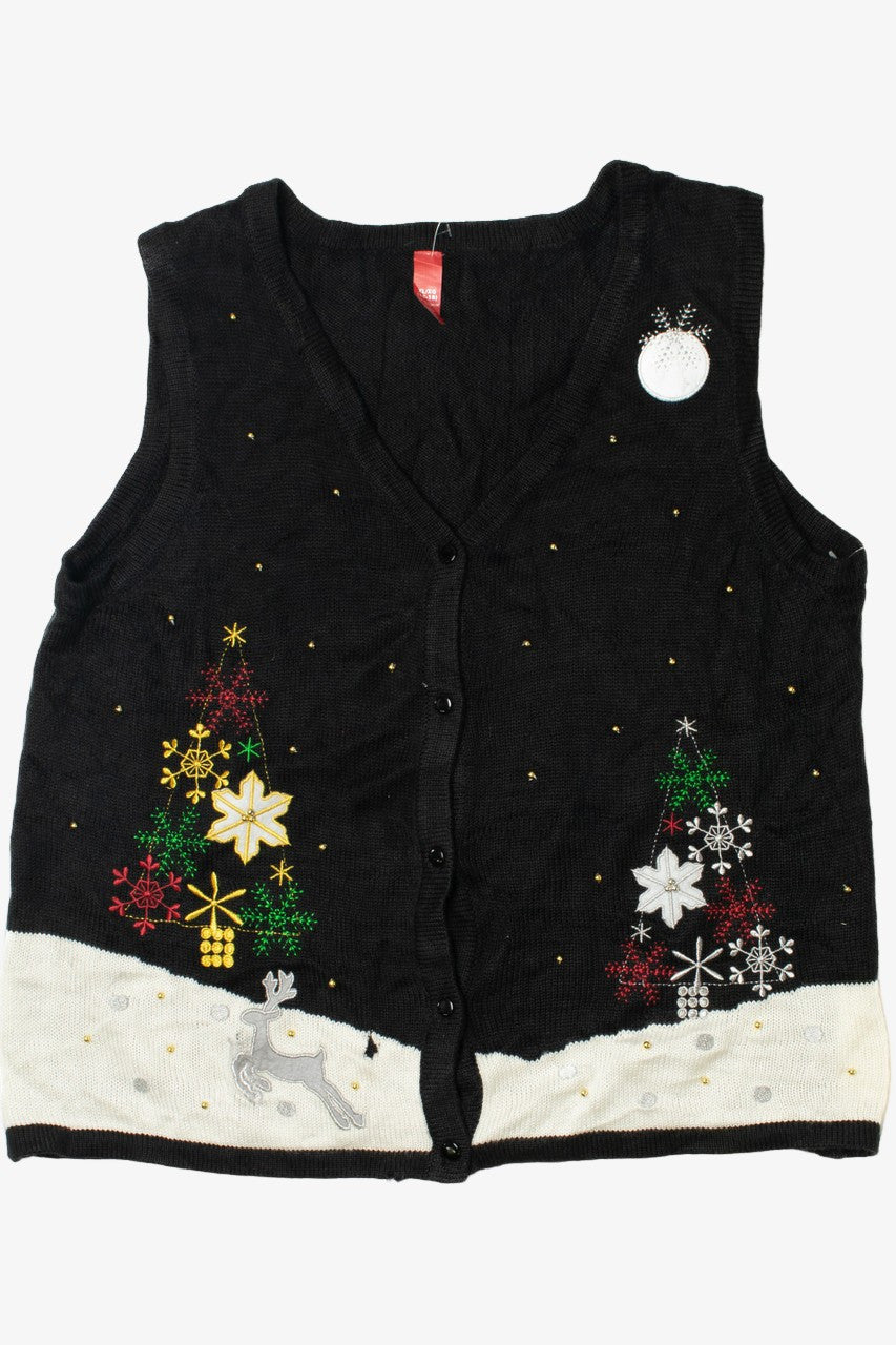 Snowy Trees Ugly Christmas Vest 61623