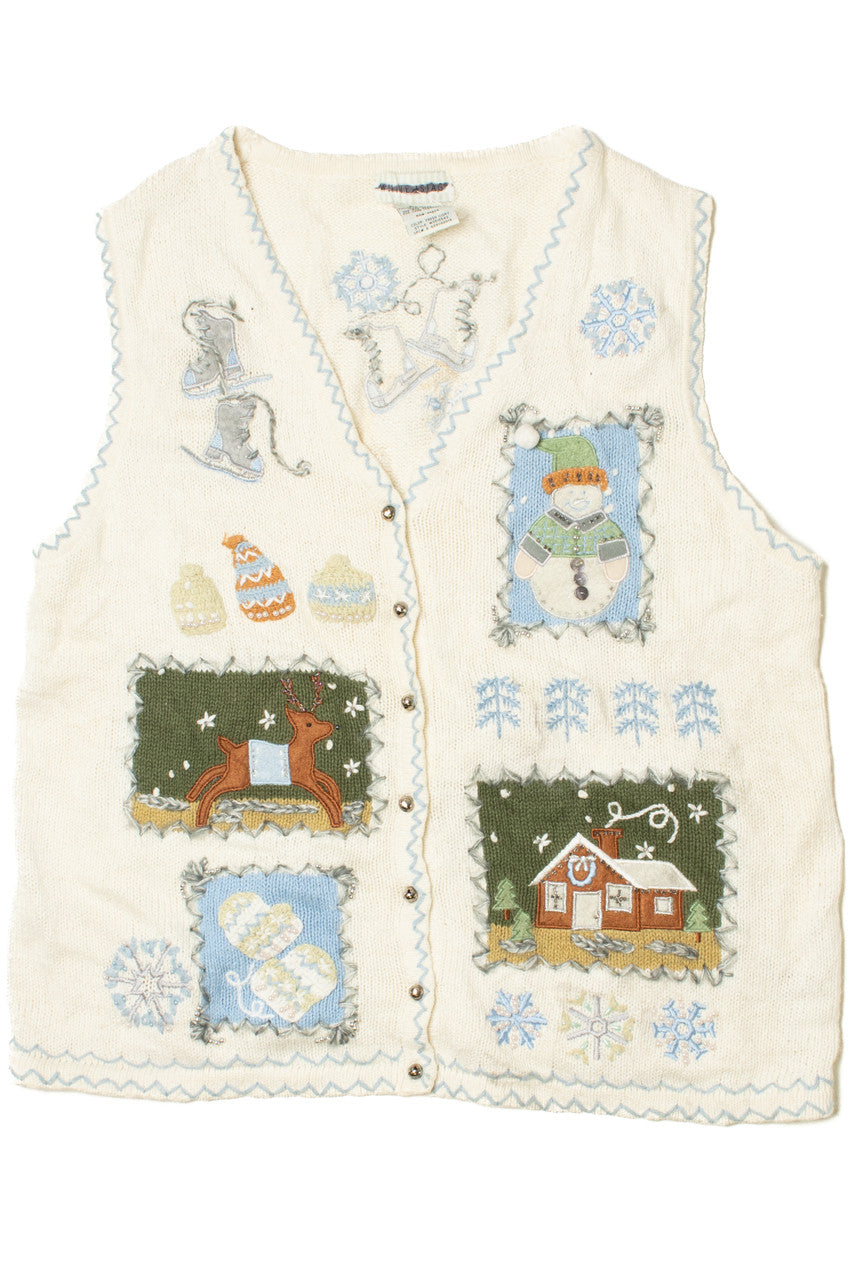 Patchwork Ugly Christmas Vest 61631