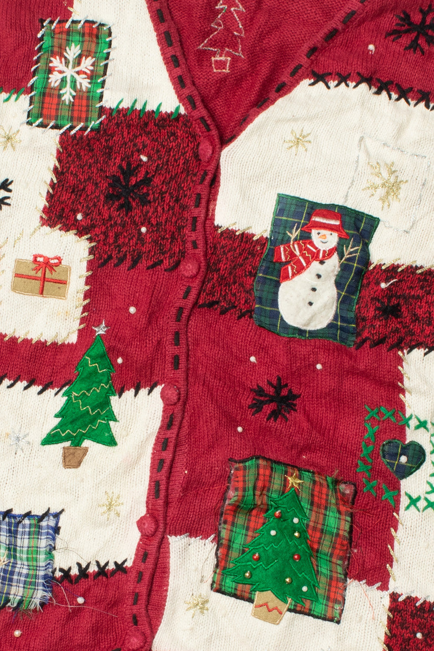Cottagecore Patchwork Ugly Christmas Vest 61633