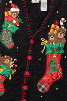 Bears In Stockings Ugly Christmas Vest 61634