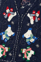 Tumbling Snowmen Ugly Christmas Vest 61637