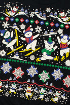 Skiing & Skating Snow Bears Ugly Christmas Sweatshirt 61658