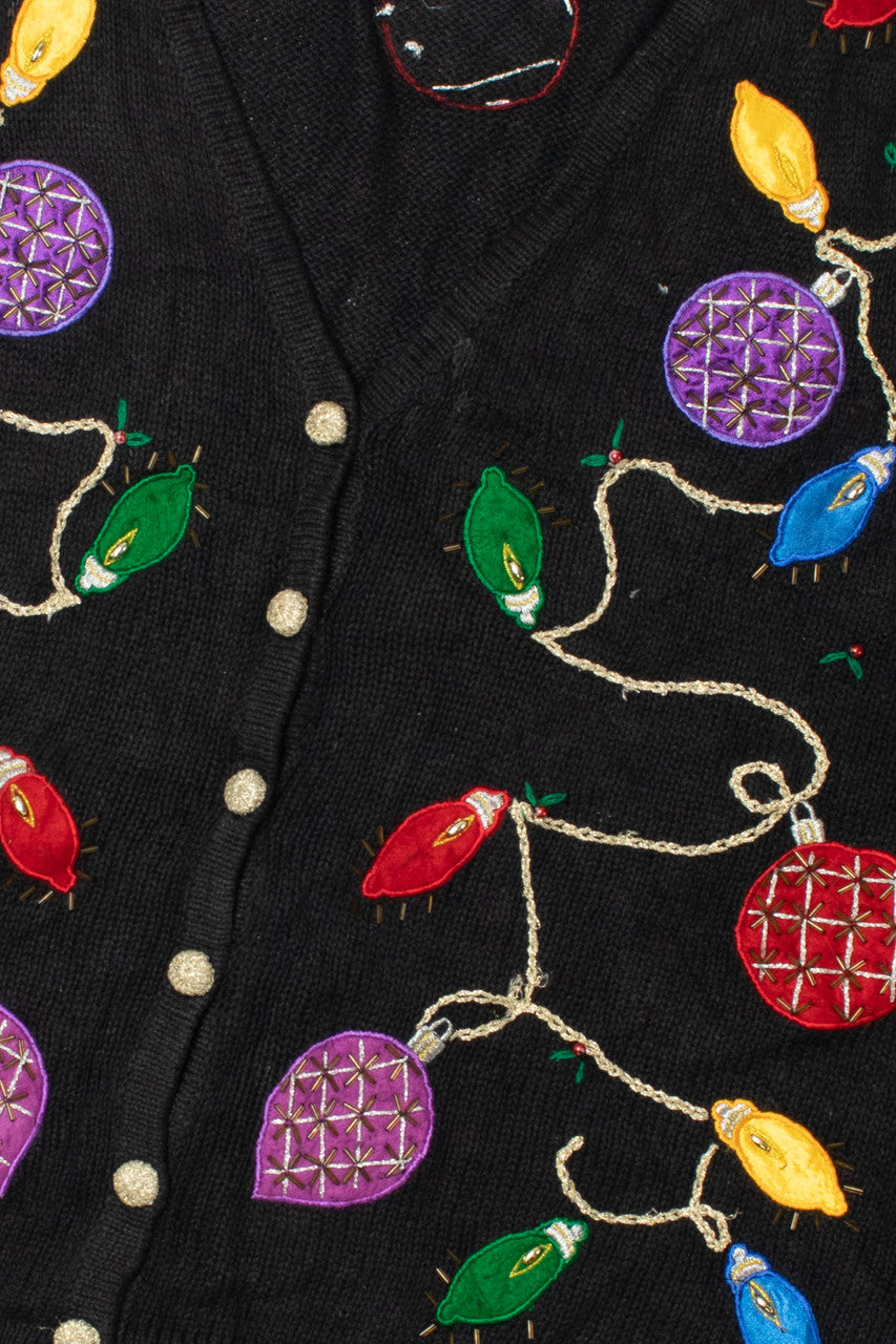 Holiday Lights & Ornaments Ugly Christmas Vest 61665