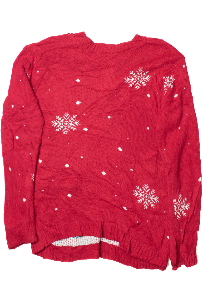 Recycled Olaf Snowman Ugly Christmas Pullover 61696