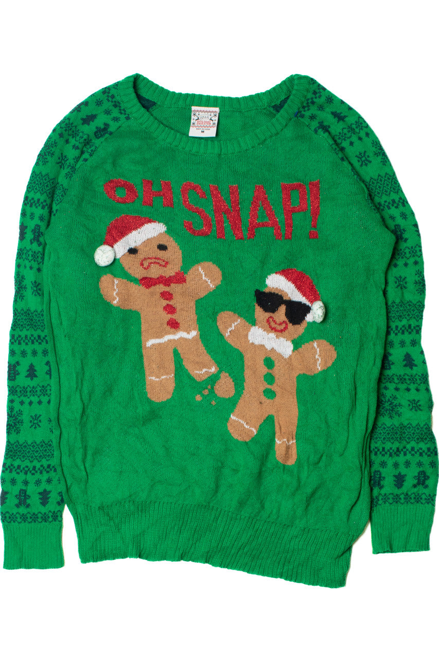 "Oh Snap!" Gingerbread Ugly Christmas Pullover 61698
