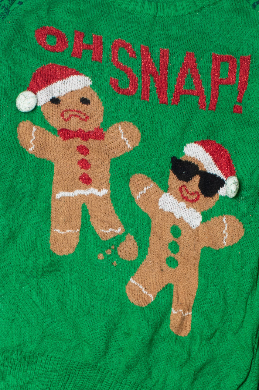 "Oh Snap!" Gingerbread Ugly Christmas Pullover 61698