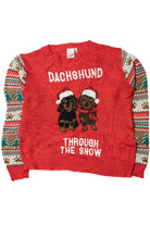 "Dachshund Through The Snow" Ugly Christmas Pullover 61701