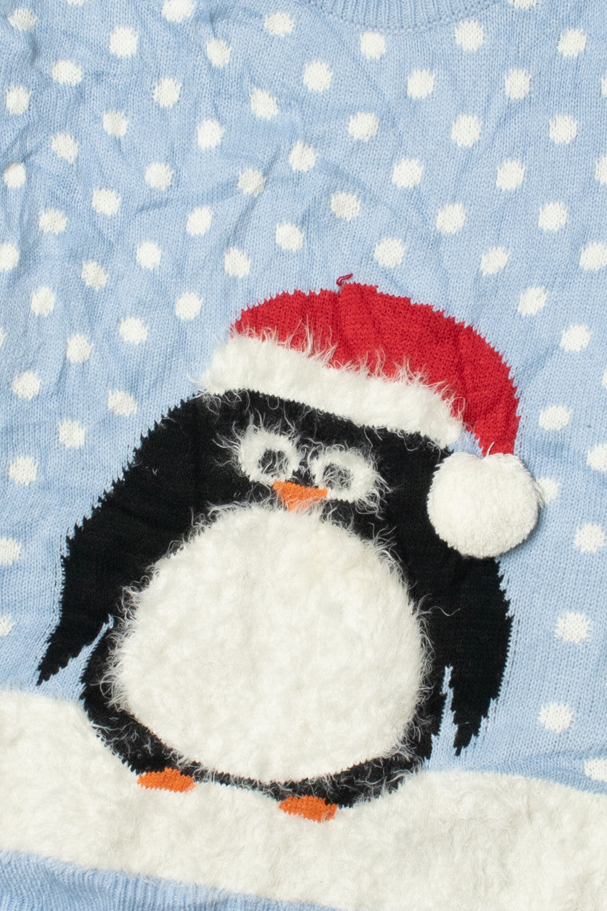 Penguin With Santa Hat Ugly Christmas Pullover 61702