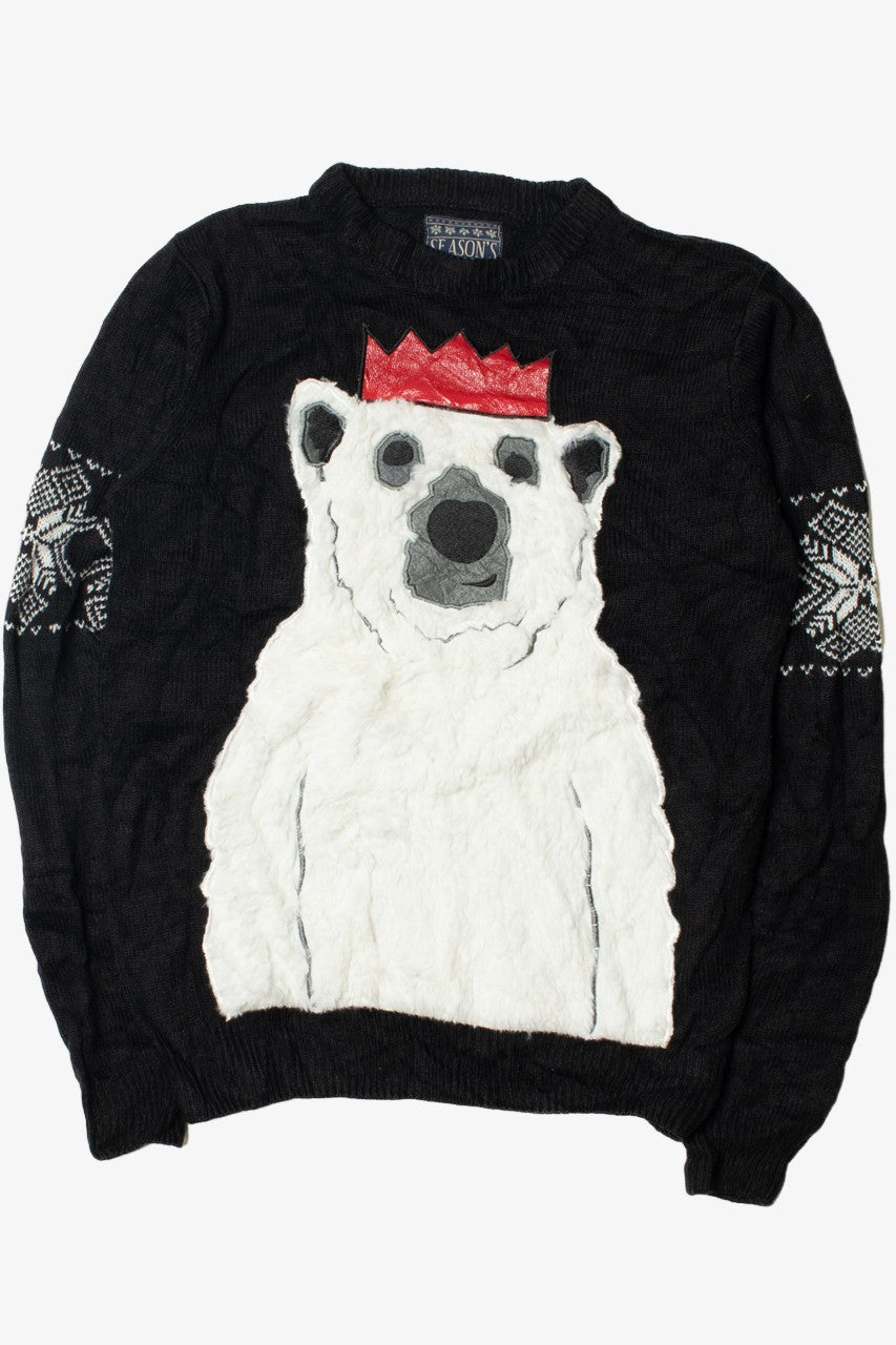 Fluffy Polar Bear Ugly Christmas Pullover 61703
