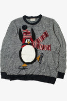 Penguin With 3-D Scarf Ugly Christmas Pullover 61714