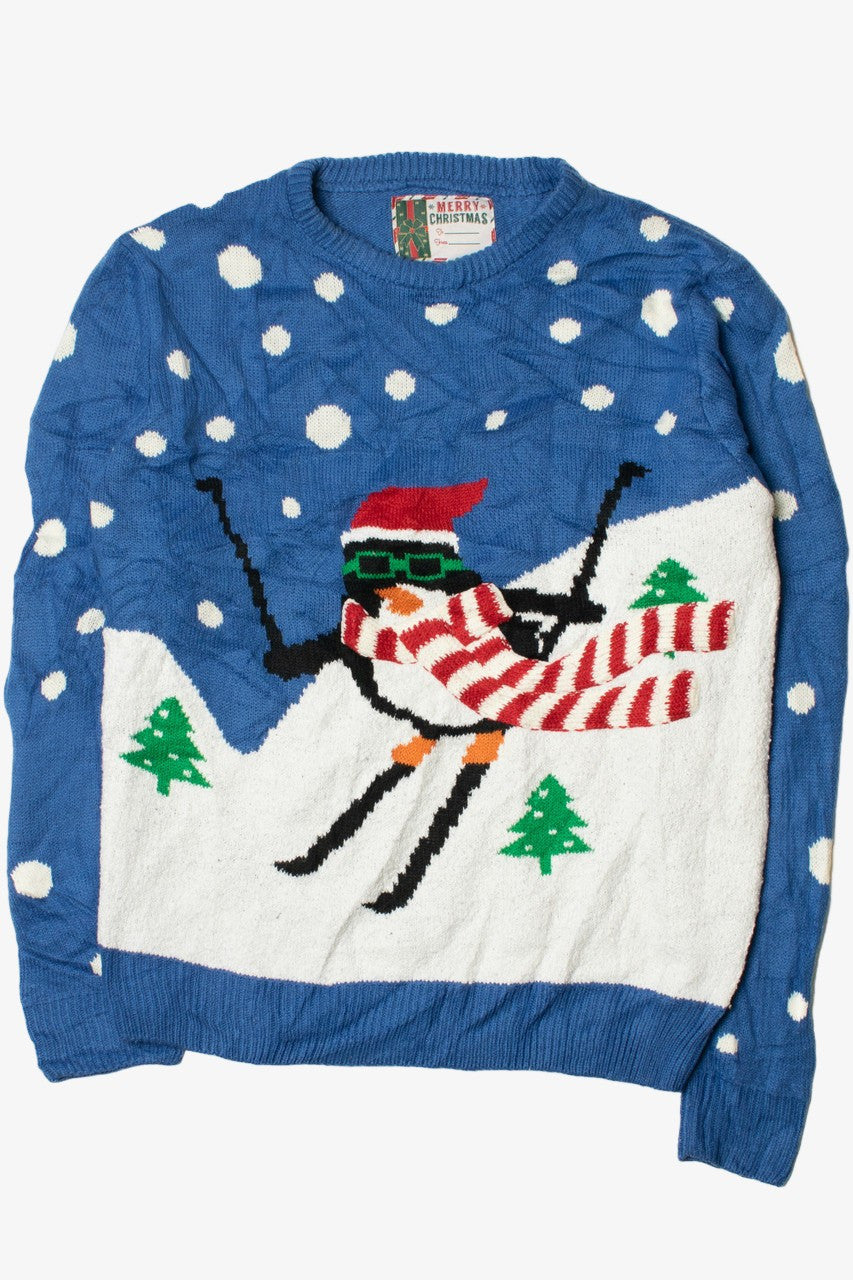 Skiing Penguin Ugly Christmas Pullover 61715